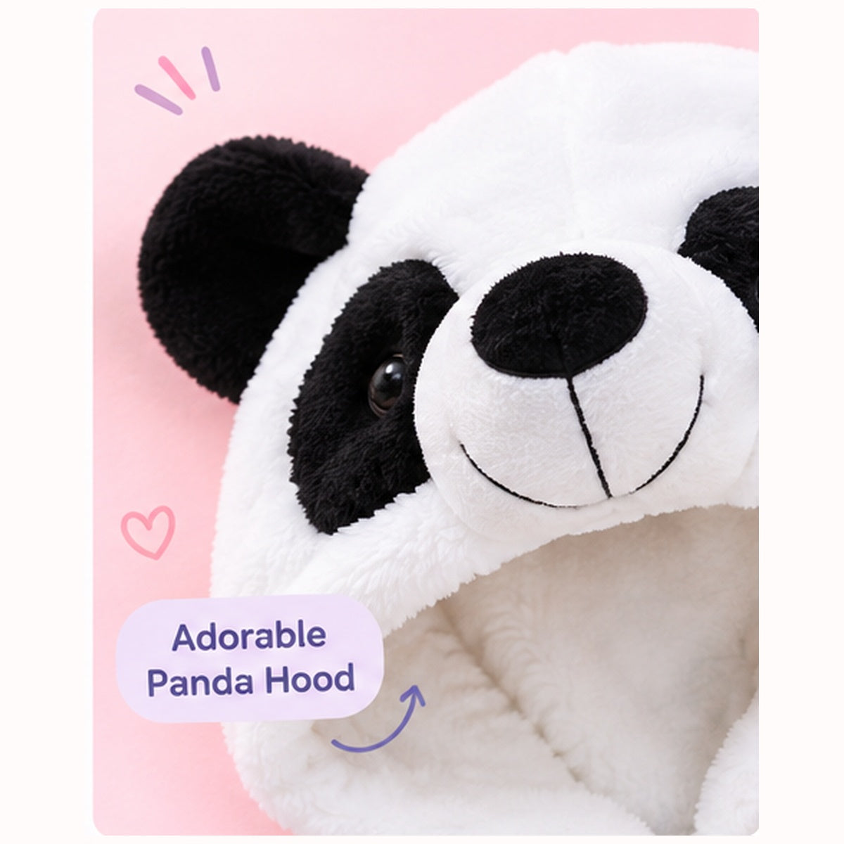 🐼 Asterly Baby™ Cozy Panda Onesie 🧸 Cute Hooded Baby Jumpsuit 🐼🌈