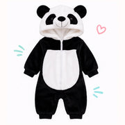 🐼 Asterly Baby™ Cozy Panda Onesie 🧸 Cute Hooded Baby Jumpsuit 🐼🌈