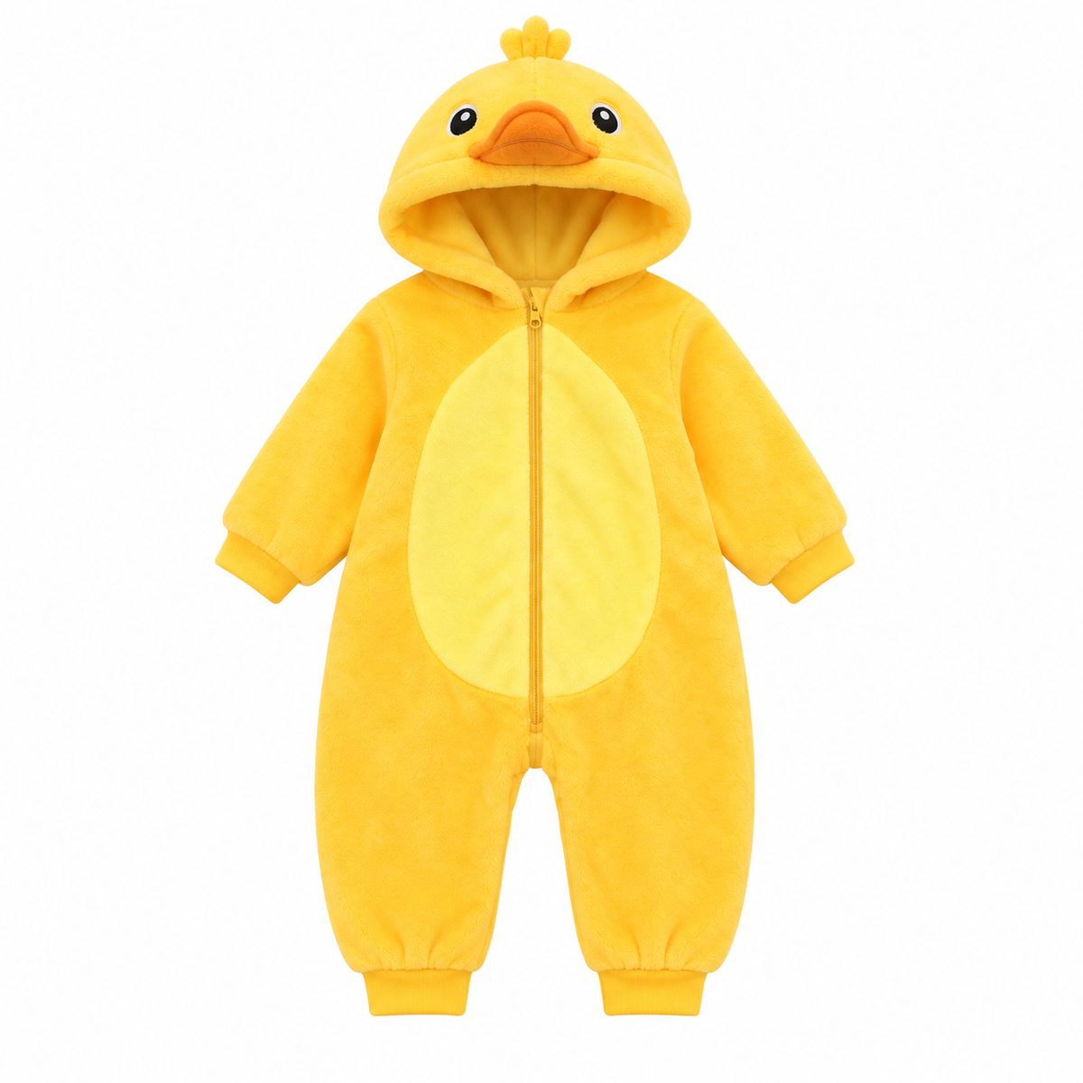 🐥 Asterly Baby™ Cozy Duck Onesie 🐥💛 Adorable Hooded Baby Jumpsuit 🌈