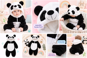 🐼 Asterly Baby™ Cozy Panda Onesie 🧸 Cute Hooded Baby Jumpsuit 🐼🌈