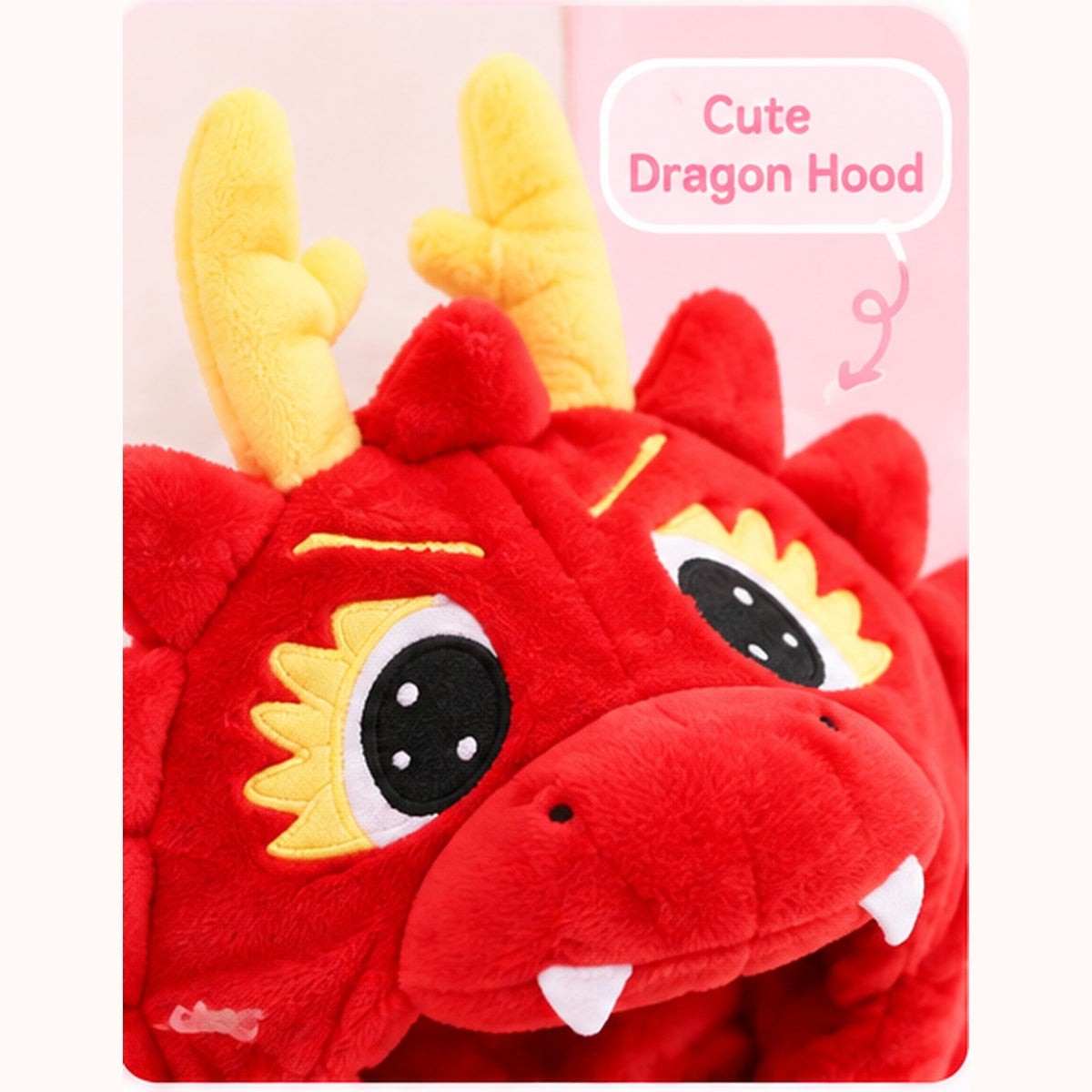 🐉 Asterly Baby™ Cozy Dragon Onesie 👶 Cute Hooded Baby Costume 🌈
